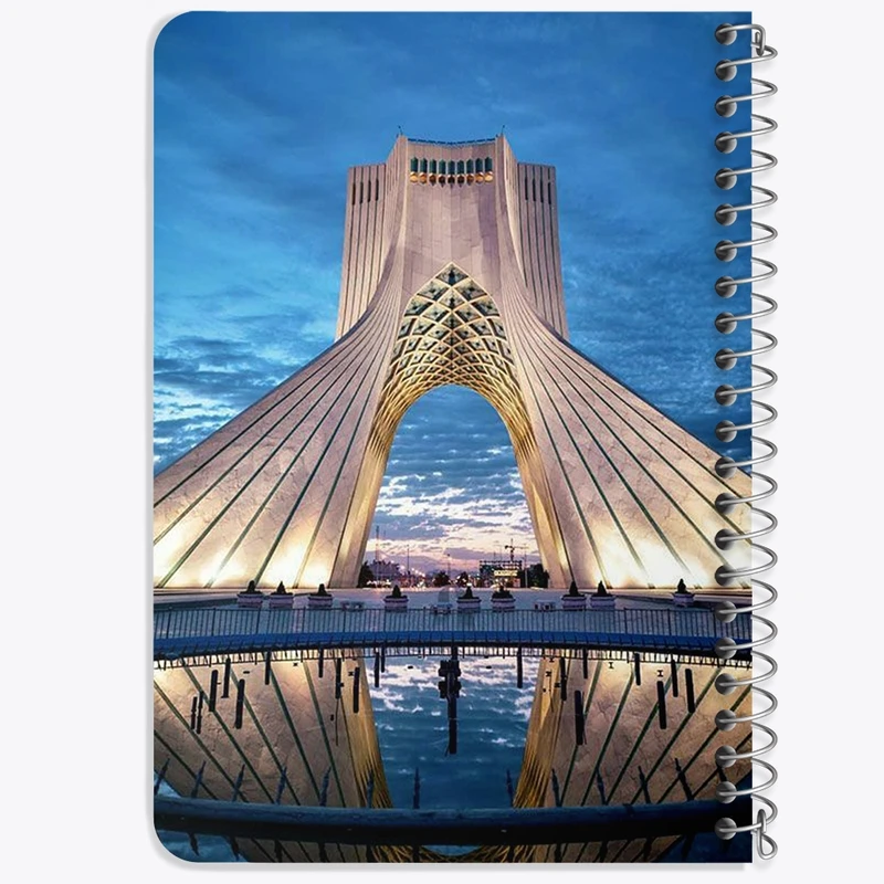 دفتر یادداشت 50 برگ خندالو طرح برج آزادی کد F1622