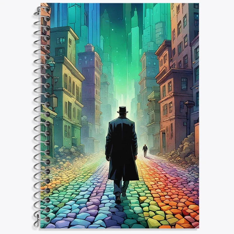 دفتر لغت 50 برگ خندالو طرح شهر رنگی کد F2996