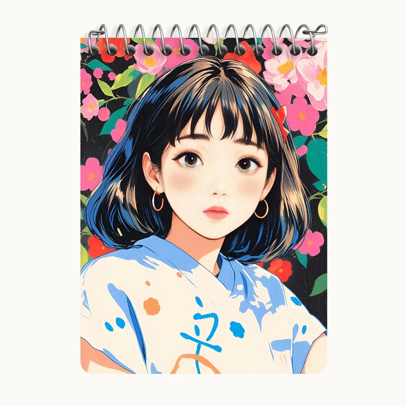 دفتر یادداشت 50 برگ خندالو طرح دخترانه کد N7759