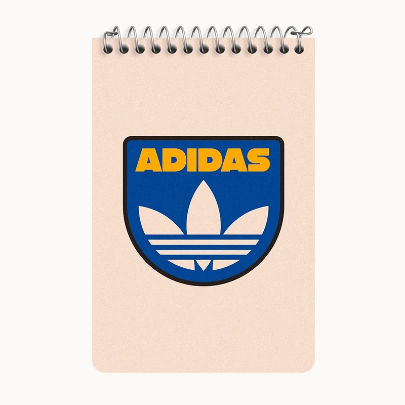 دفتر یادداشت 50 برگ خندالو طرح آدیداس (Adidas) کد F10492