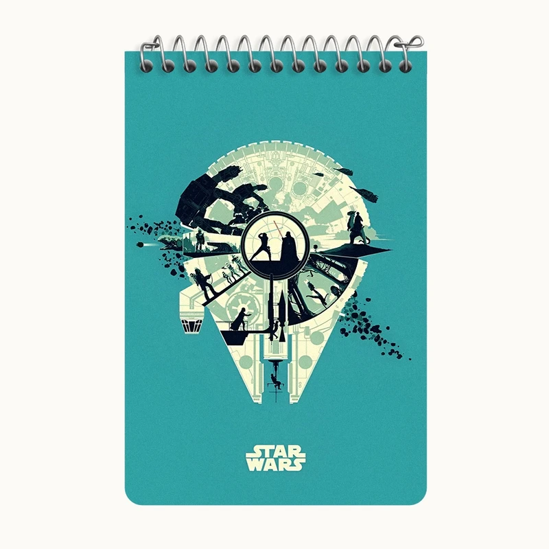 دفتر یادداشت 50 برگ خندالو طرح جنگ ستارگان کد F4680