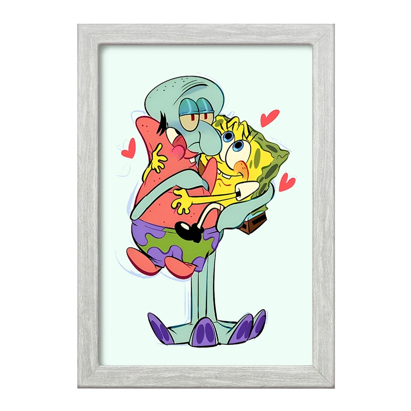 تابلو خندالو طرح باب اسفنجی و پاتریک کد F6109