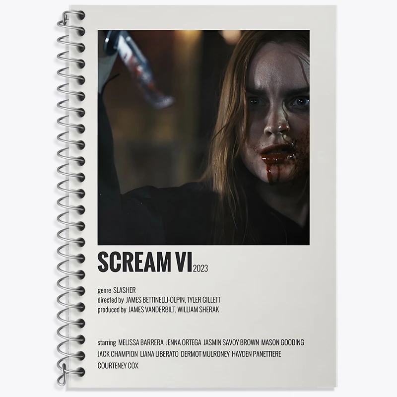 دفتر لغت 50 برگ خندالو طرح جیغ (Scream) کد F13007