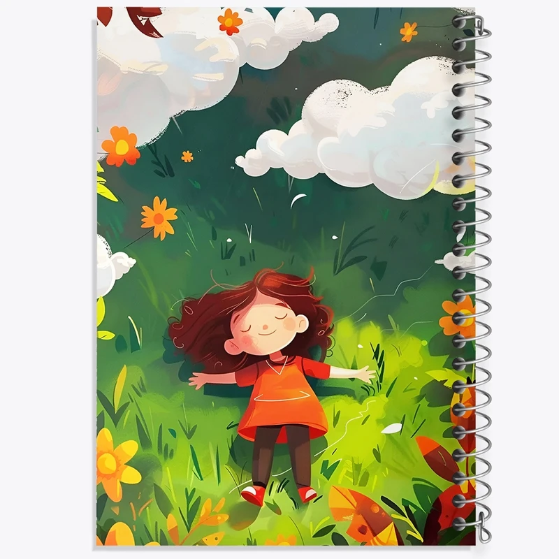 دفتر شطرنجی 50 برگ خندالو طرح دخترانه کودکانه کد F10930