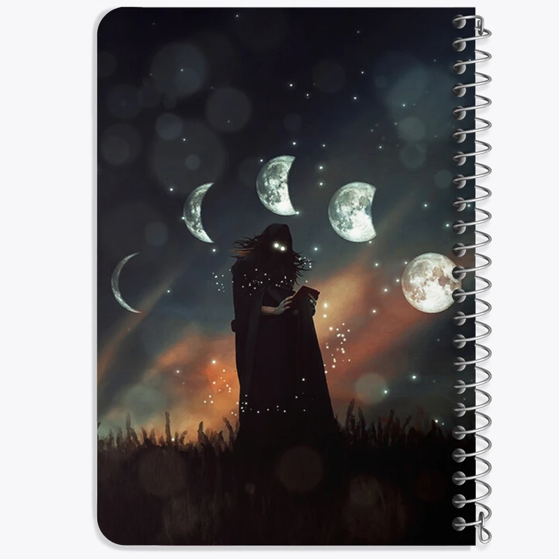 دفتر یادداشت 50 برگ خندالو طرح ماه (Moon) کد F1067
