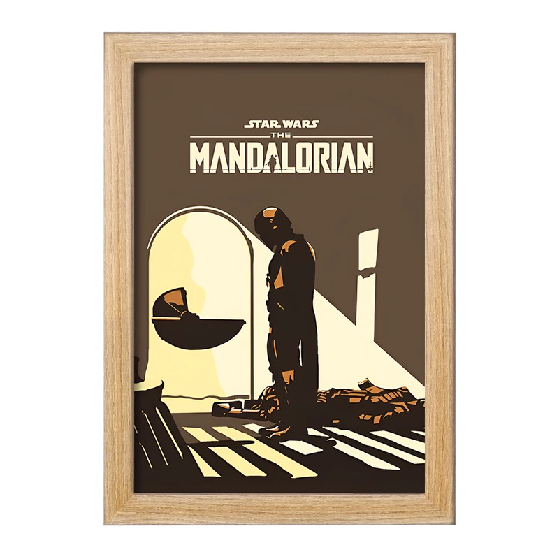 تابلو خندالو طرح مندلورین (The Mandalorian) کد F13742
