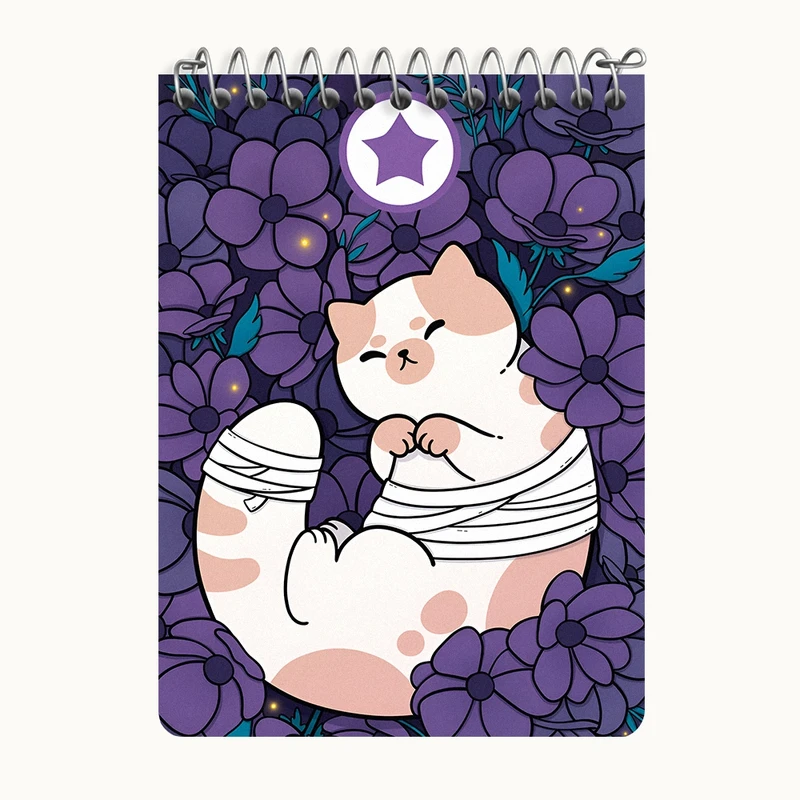 دفتر یادداشت 50 برگ خندالو طرح گربه ملوس کد N8150