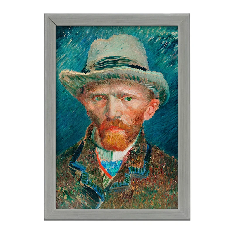 تابلو خندالو طرح سلف پرتره ونگوگ  کد 3727