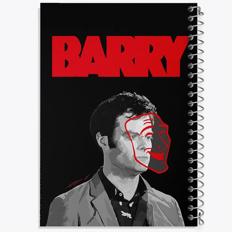 دفتر طراحی 50 برگ خندالو طرح سریال بری Barry کد 29803