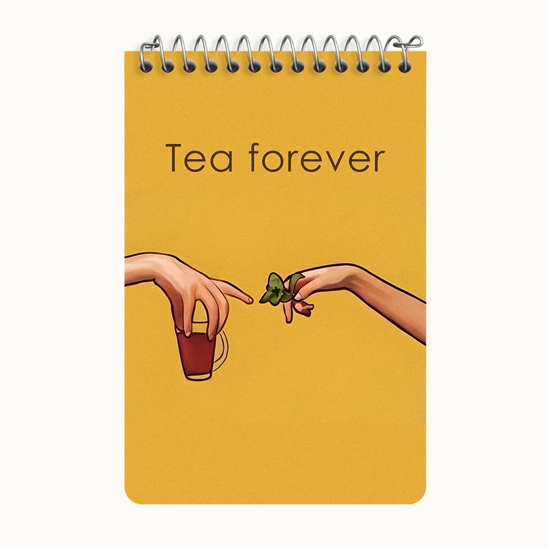 دفتر یادداشت 50 برگ خندالو طرح چای کد F10431