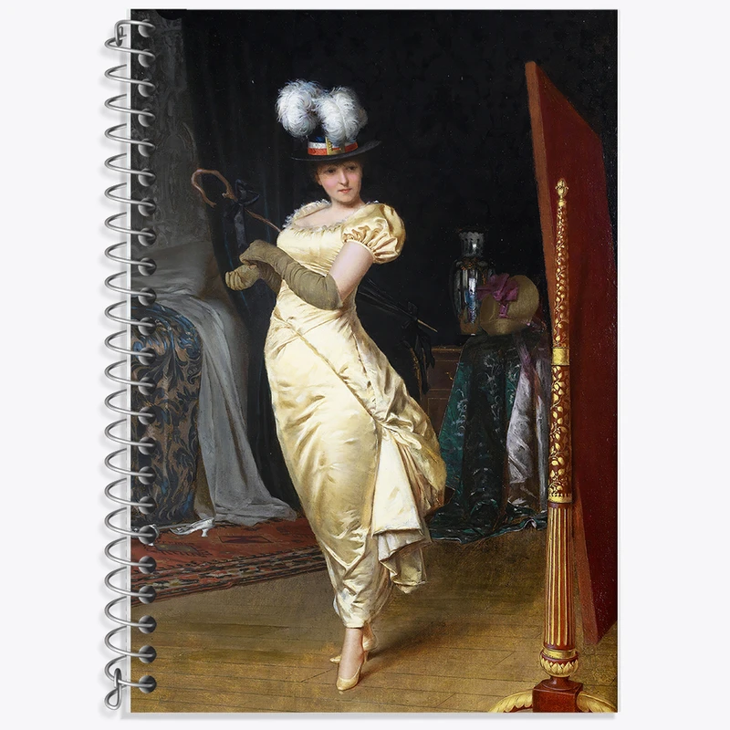 دفتر نت موسیقی 50 برگ خندالو طرح نقاشی آماده شدن برای باله اثر فردریک سولاکروا کد F12142