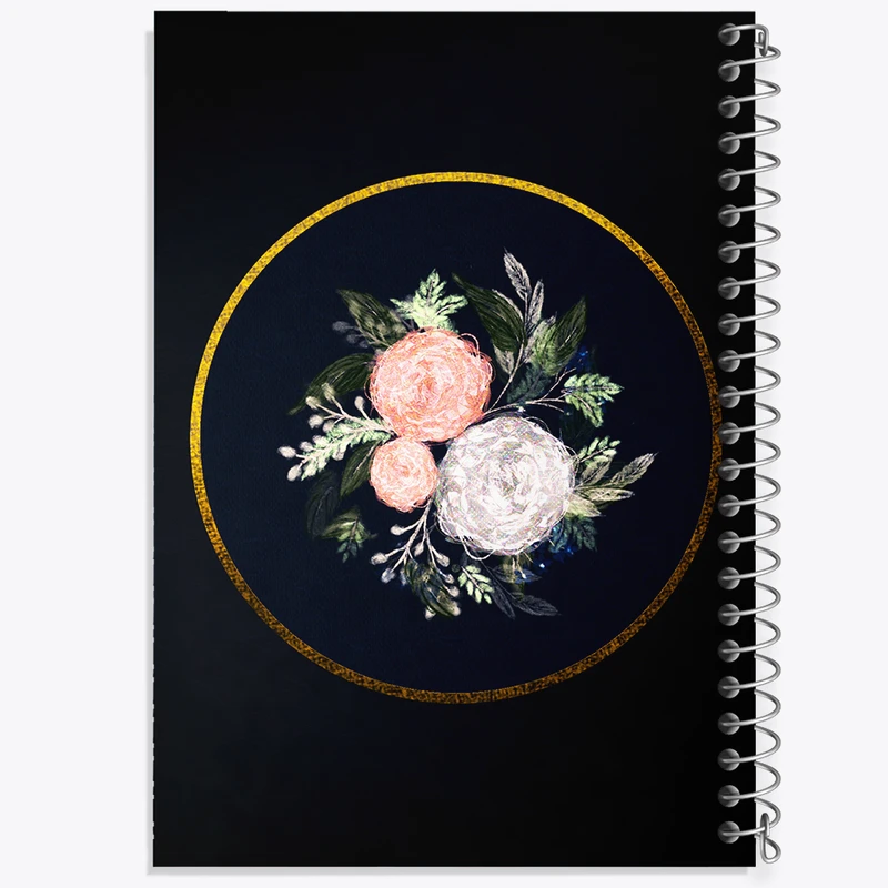 دفتر مشق 50 برگ خندالو طرح گل کد F14127