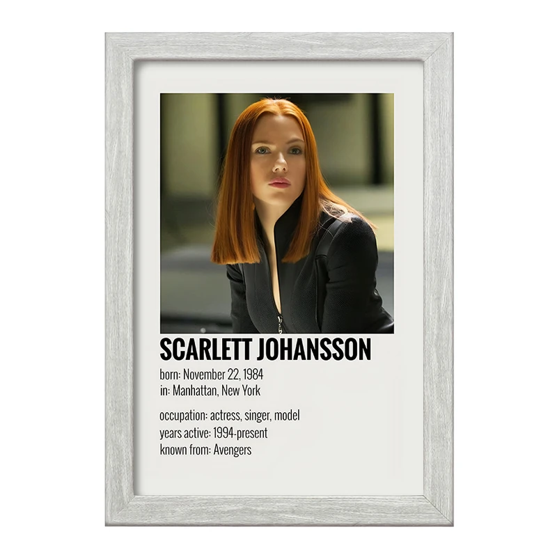 تابلو خندالو طرح اسکارلت جوهانسون (Scarlett Johansson) کد F13340