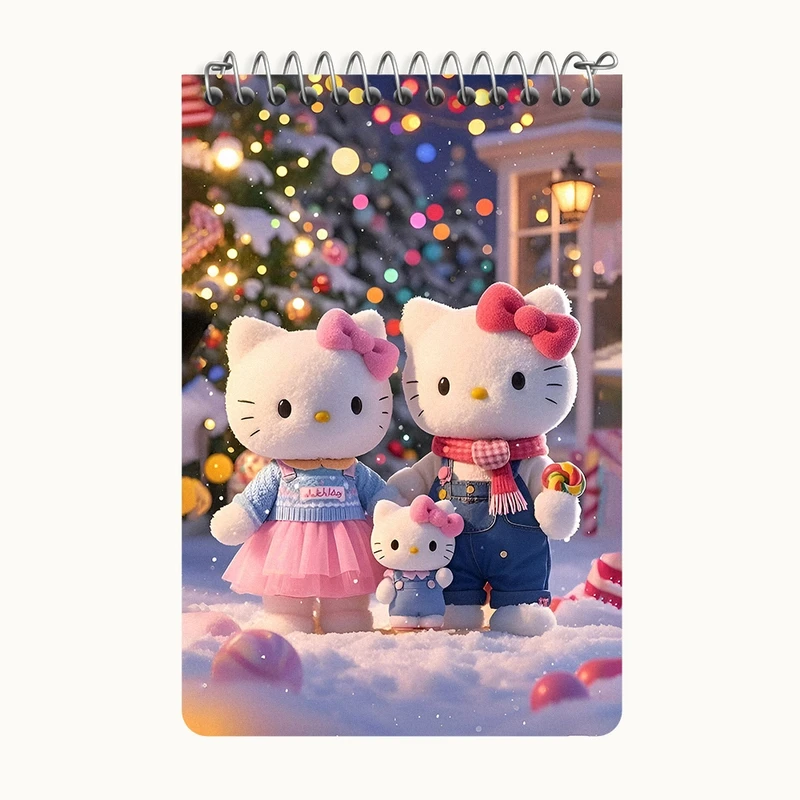 دفتر یادداشت 50 برگ خندالو طرح هلو کیتی کد F8550