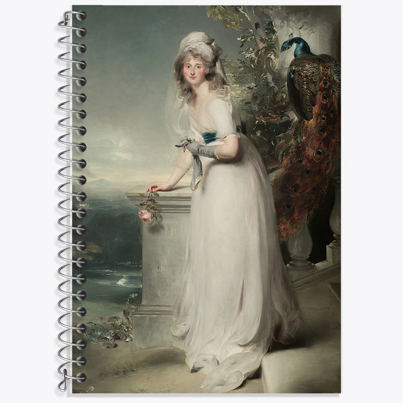 دفتر لغت 50 برگ خندالو طرح پرتره کاترین گری، بانو منرز اثر سر توماس لارنس کد F12352