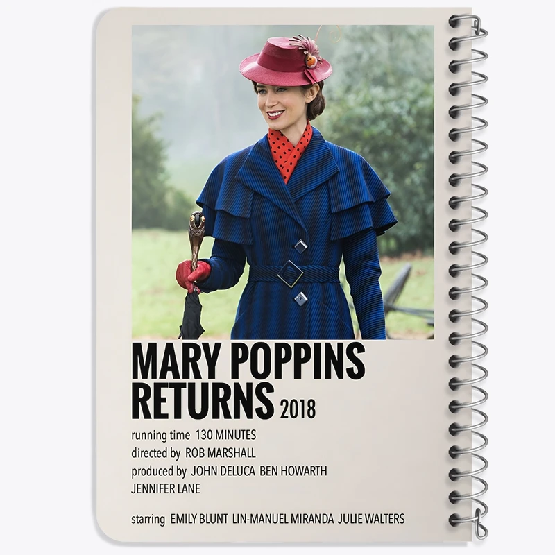 دفتر یادداشت 50 برگ خندالو طرح بازگشت مری پاپینز (Mary Poppins Returns) کد F13276