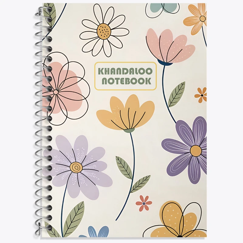 دفتر نت موسیقی 50 برگ خندالو طرح گل گلی کد N7319