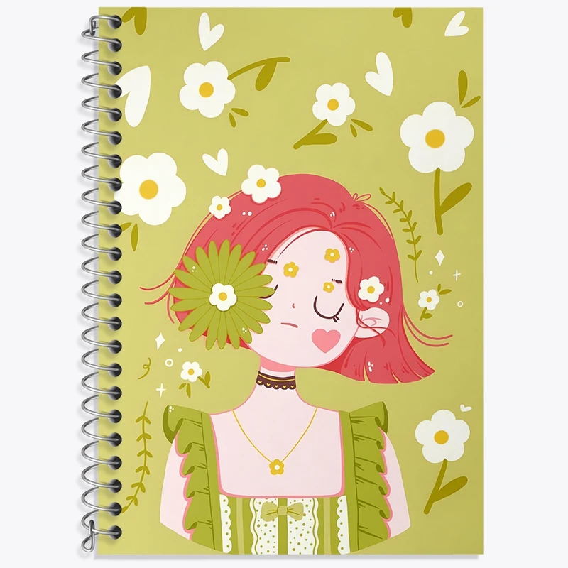 دفتر لغت 50 برگ خندالو طرح دخترانه فانتزی کد N7361