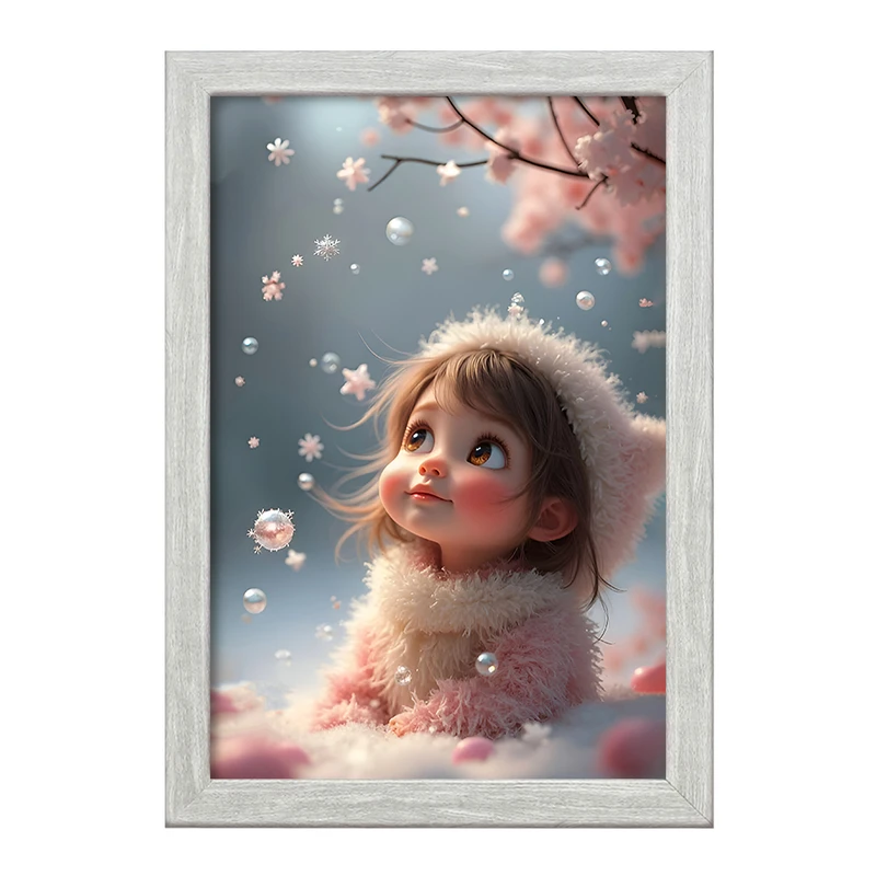 تابلو خندالو طرح دخترانه کودکانه کد F9491