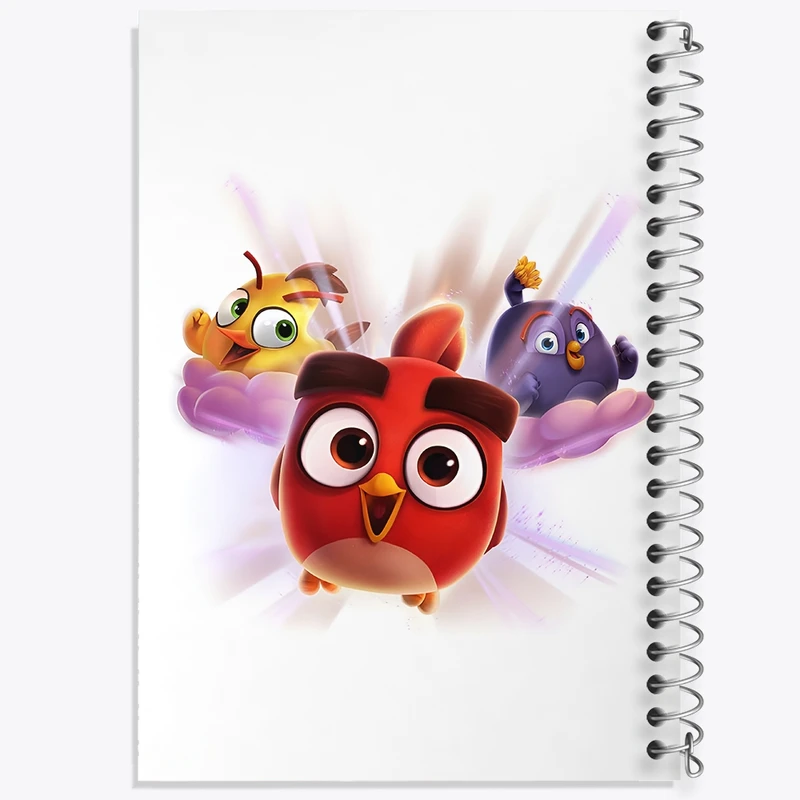 دفتر طراحی 50 برگ خندالو طرح پرندگان خشمگین کد F12637