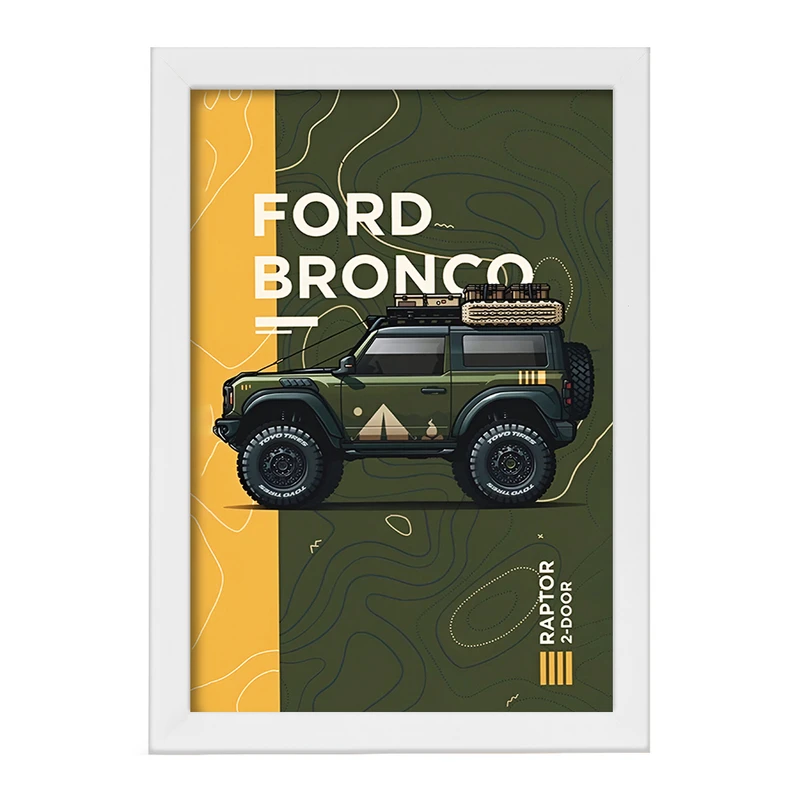 تابلو خندالو طرح فورد (Ford Bronco) کد F14174