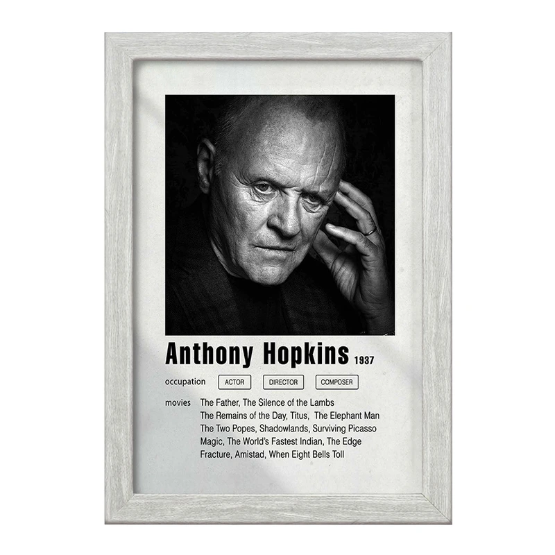 تابلو خندالو طرح آنتونی هاپکینز (Anthony Hopkins) کد F11209