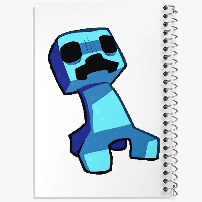 دفتر طراحی 50 برگ خندالو طرح بازی ماینکرافت (Minecraft) کد 36977