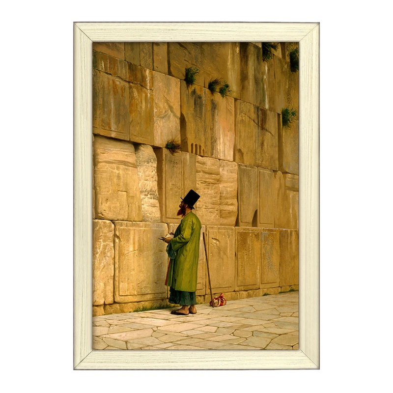 تابلو خندالو طرح نقاشی دیوار ندبه اثر ژان لئون ژروم کد F12307