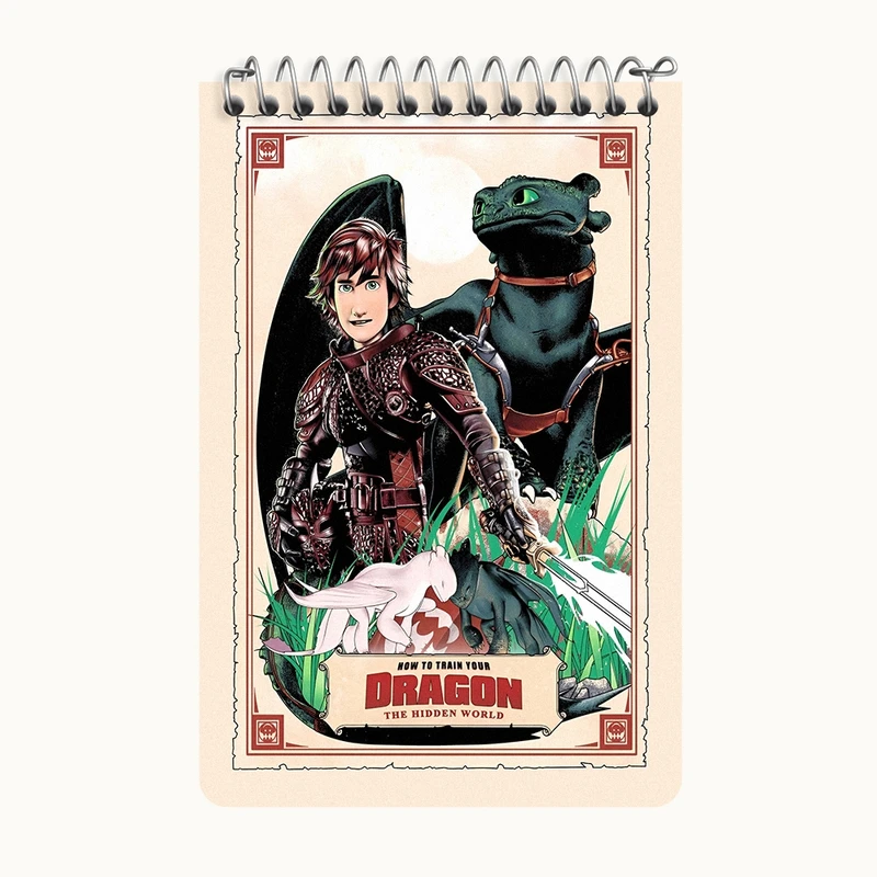 دفتر یادداشت 50 برگ خندالو طرح چگونه اژدهای خود را تربیت کنیم کد F13570