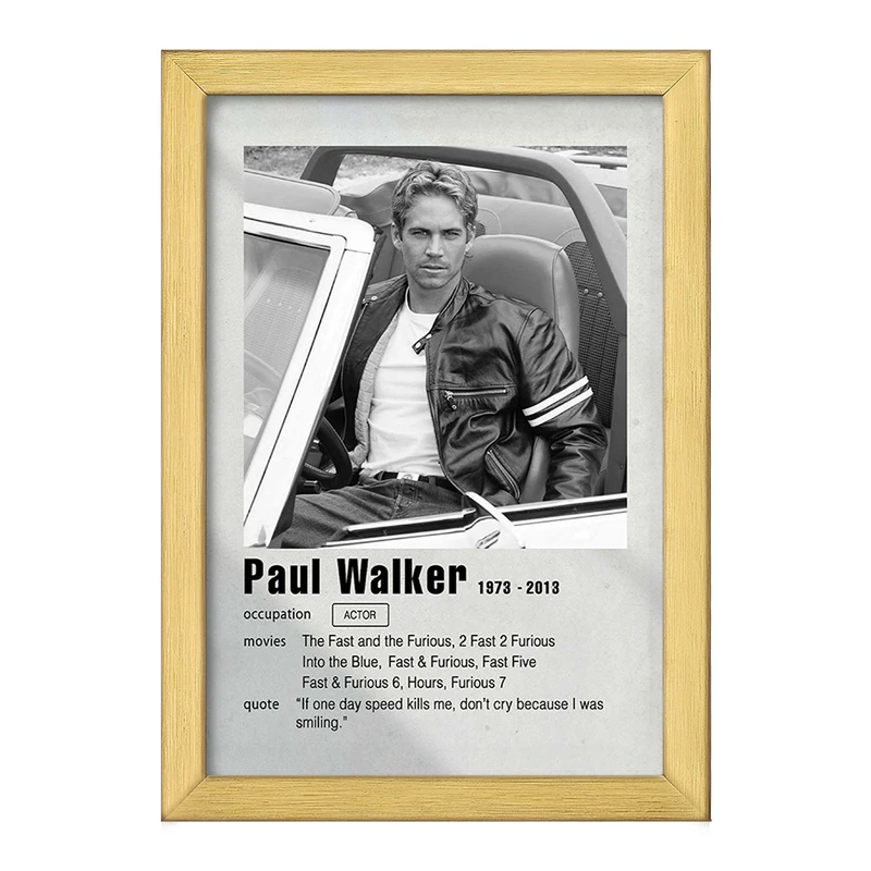 تابلو خندالو طرح پل واکر (Paul Walke) کد F11202