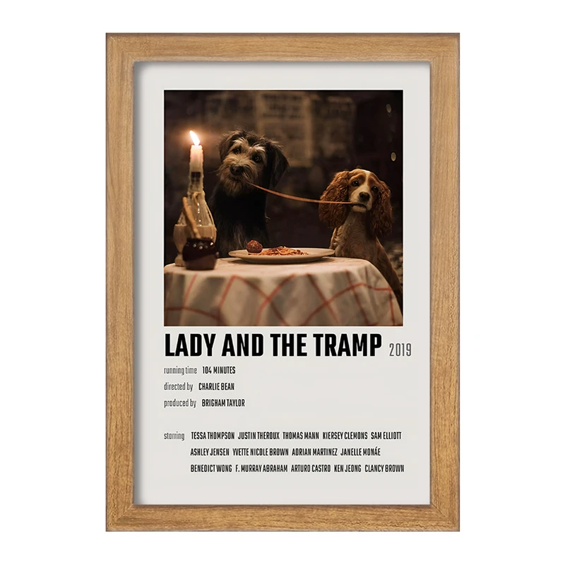 تابلو خندالو طرح Lady and the Tramp کد F12944