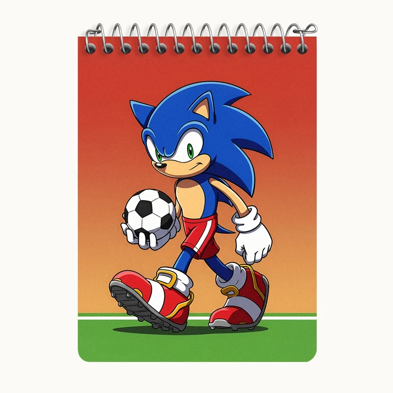 دفتر یادداشت 50 برگ خندالو طرح سونیک (Sonic) کد N8014