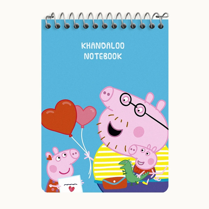 دفتر یادداشت 50 برگ خندالو طرح انیمیشن پپا پیگ (Peppa Pig) کد N9253
