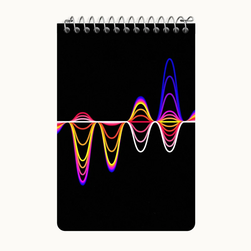 دفتر یادداشت 50 برگ خندالو طرح موزیک کد F9704