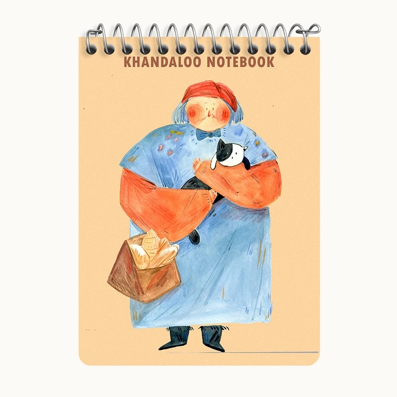 دفتر یادداشت 50 برگ خندالو طرح مادر بزرگ کیوت کد N5916