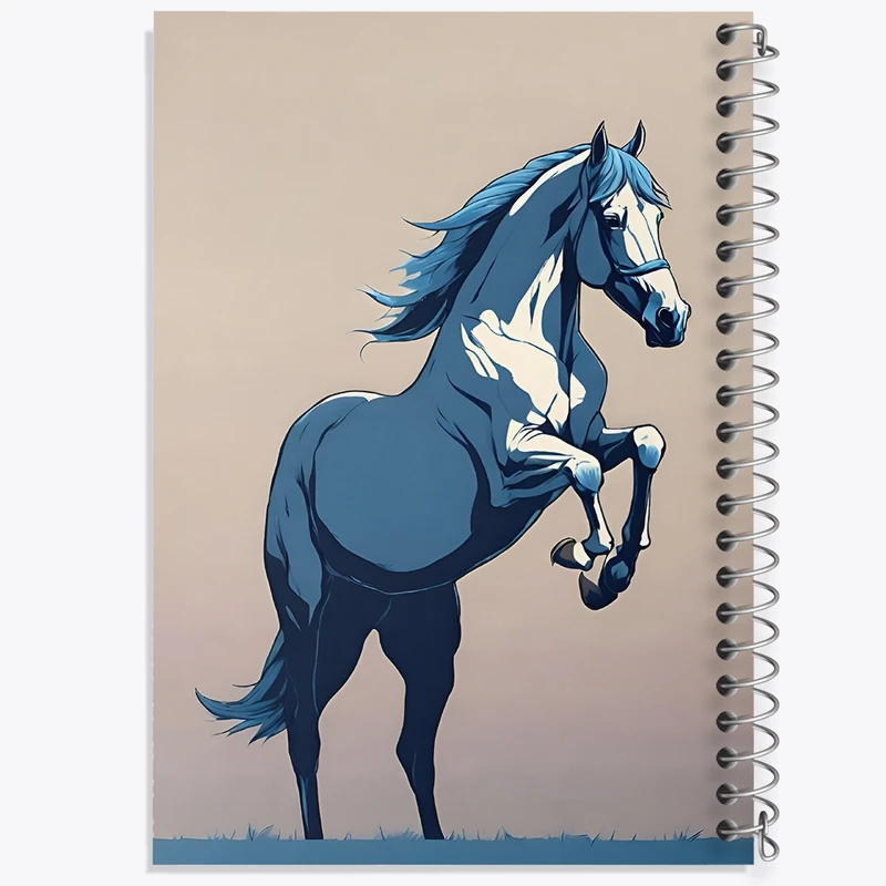 دفتر ژورنال نویسی 50 برگ خندالو مدل نقطه ای طرح اسب کد F4288