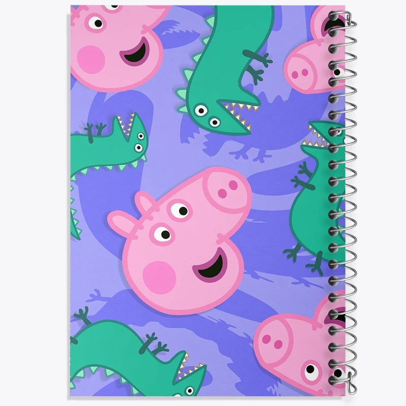 دفتر ژورنال نویسی 50 برگ خندالو مدل نقطه ای طرح انیمیشن پپا پیگ (Peppa Pig) کد N9291