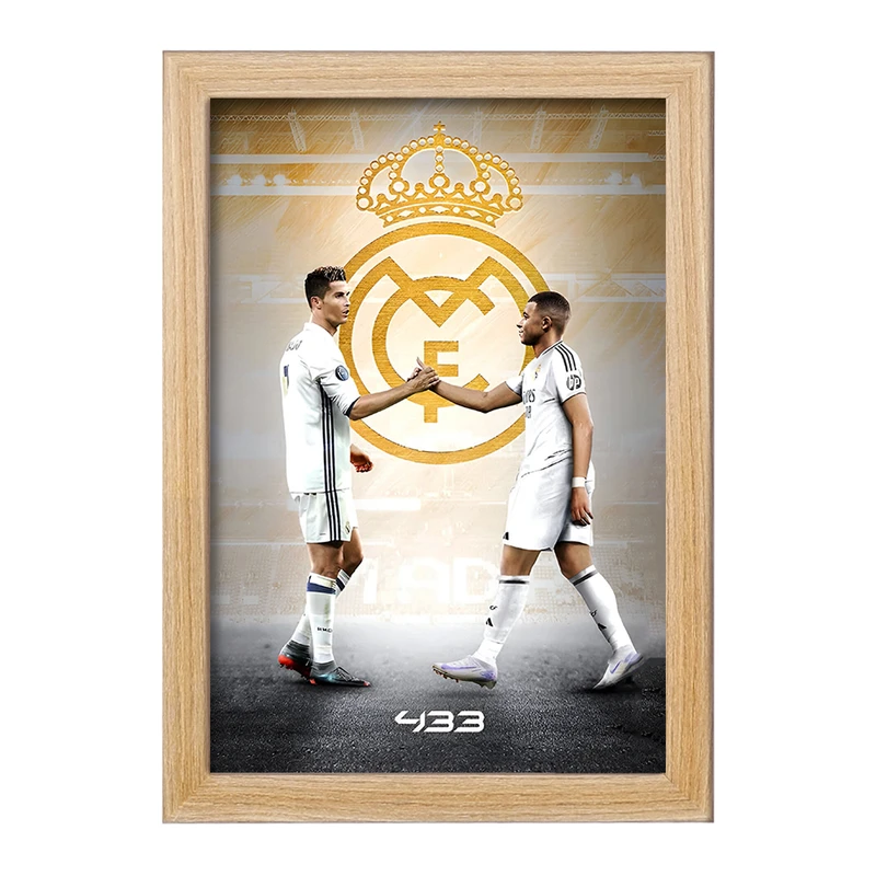 تابلو خندالو طرح کریستیانو رونالدو و امباپه کد F14267