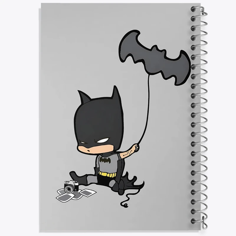 دفتر طراحی 50 برگ خندالو طرح بتمن (Batman) کد F3968