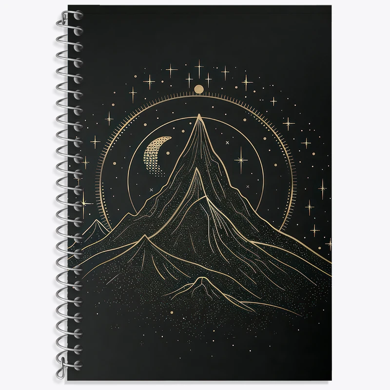 دفتر نت موسیقی 50 برگ خندالو طرح کوه مینیمال کد F3098