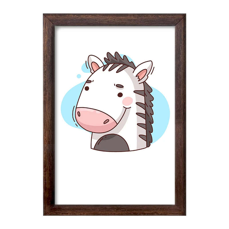 تابلو خندالو طرح گورخر حیوانات بامزه کد 37168