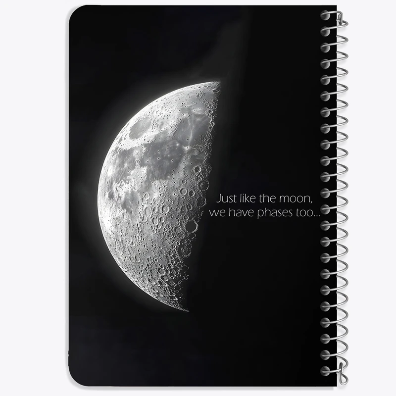 دفتر یادداشت 50 برگ خندالو طرح ماه (Moon) کد 38057
