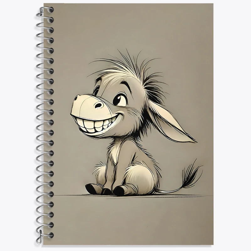 دفتر نت موسیقی 50 برگ خندالو طرح الاغ بانمک کد N6718