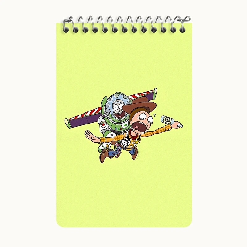 دفتر یادداشت 50 برگ خندالو طرح ریک و مورتی (Rick and Morty) کد F5946