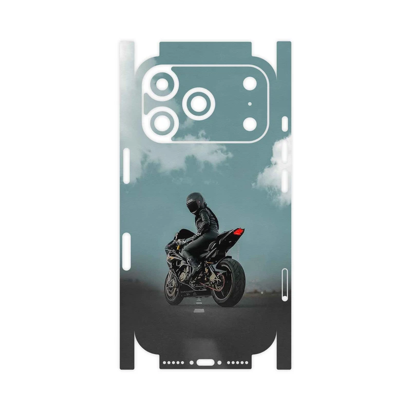 برچسب پوششی ماهوت مدل Motorcycling-FullSkin مناسب برای گوشی موبایل اپل iPhone 17 Pro