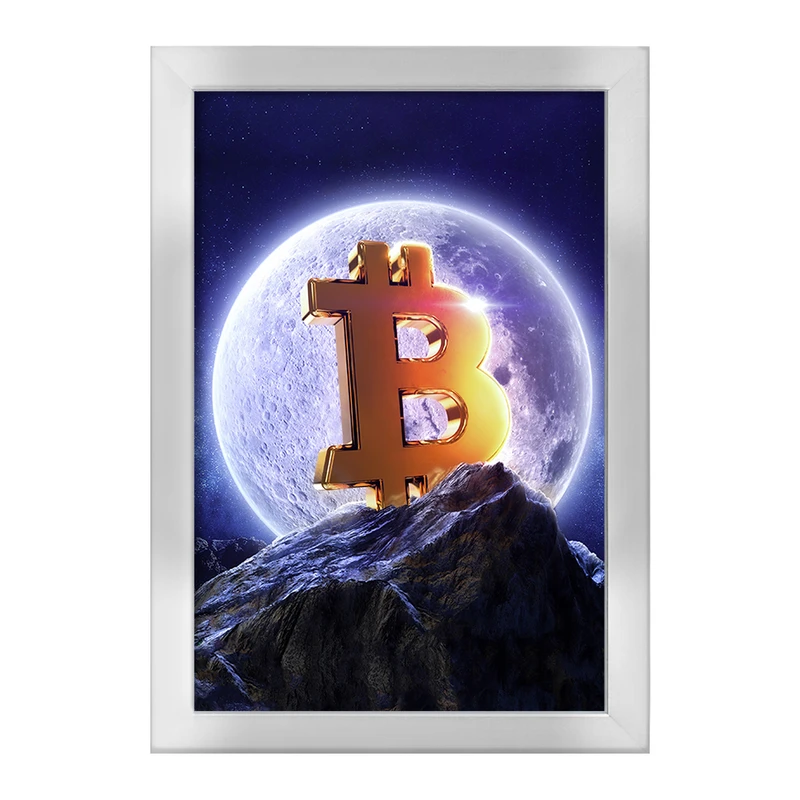 تابلو خندالو طرح ارز دیجیتال بیت کوین  کد 10900