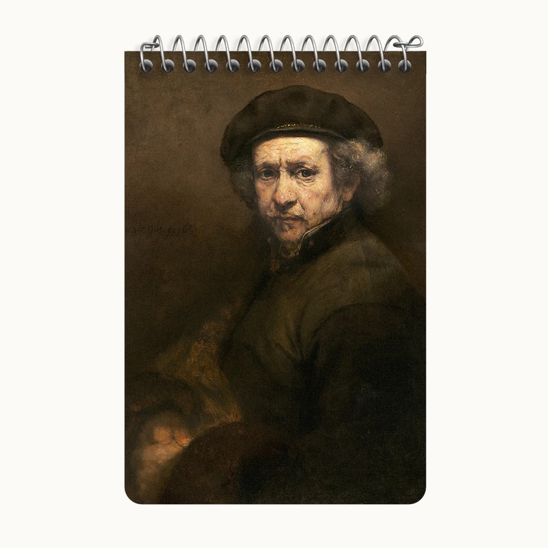 دفتر یادداشت 50 برگ خندالو طرح سلف پرتره اثر رامبراند کد F12240