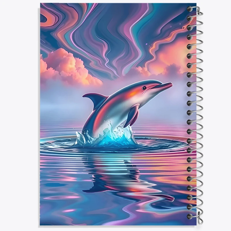 دفتر مشق 100 برگ خندالو طرح دلفین کد F4332