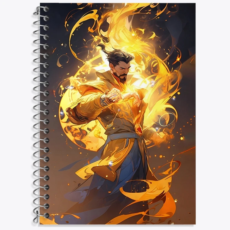 دفتر زبان 50 برگ خندالو مدل سه خط طرح دکتر استرنج مارول (Marvel) کد F4754