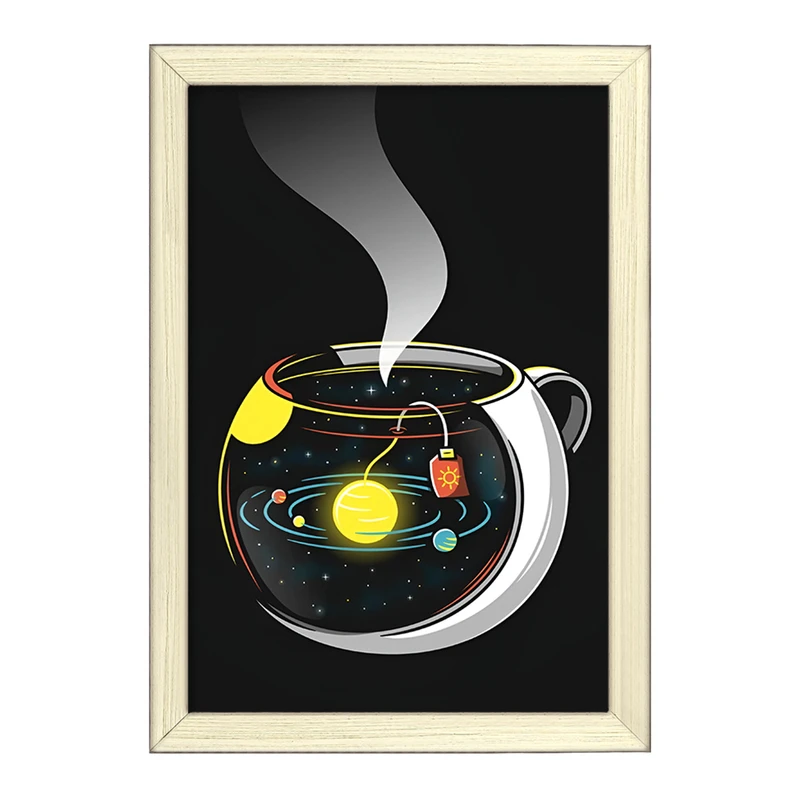 تابلو خندالو طرح فضایی کد F8913